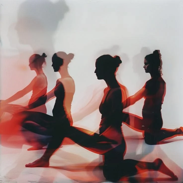 Sala de yoga con esterillas alineadas